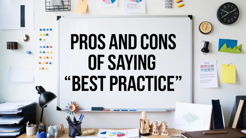 Pros and Cons of Saying "Best Practice"