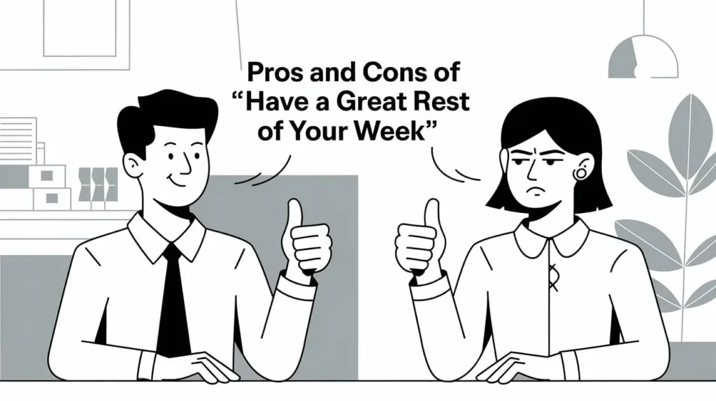 Pros and Cons of Saying “Have a Great Rest of Your Week”