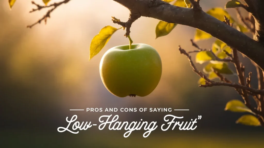Pros and Cons of Saying “Low-Hanging Fruit”