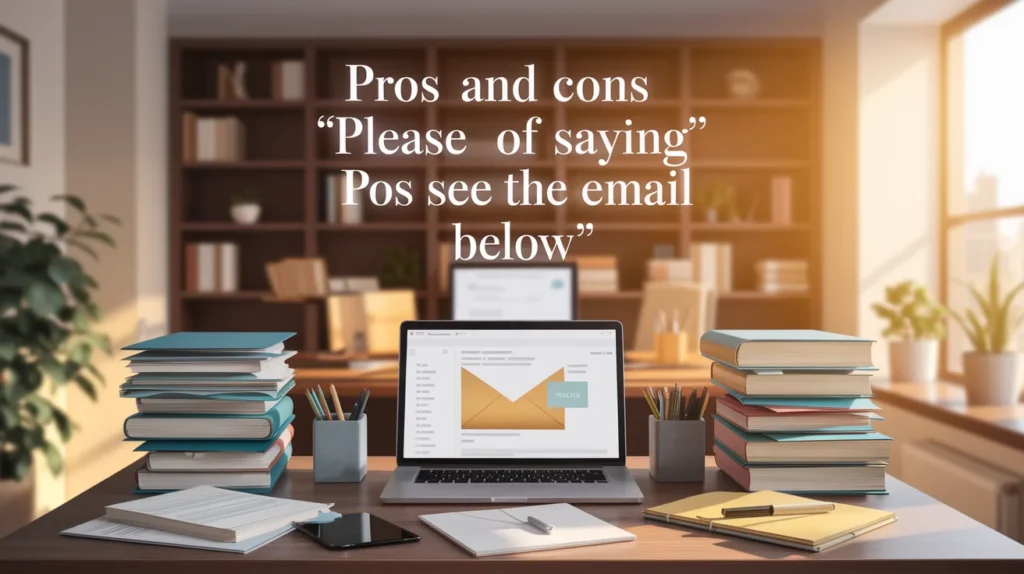 Pros and Cons of Saying “Please See the Email Below”
