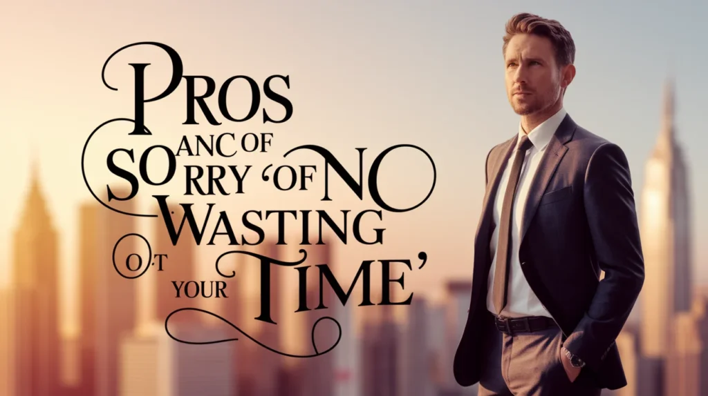 Pros and Cons of Saying "Sorry for Wasting Your Time"