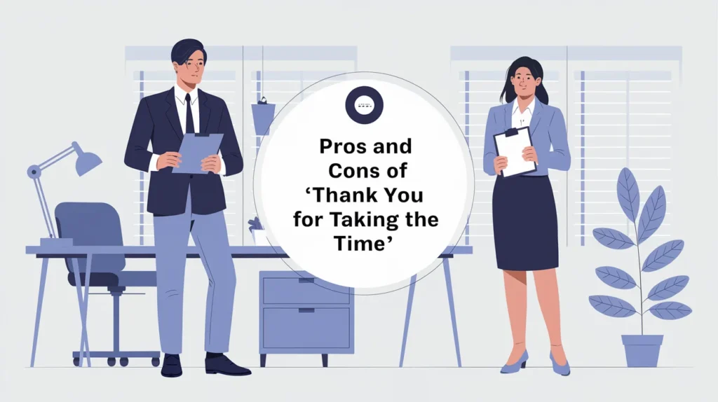 Pros and Cons of Saying “Thank You for Taking the Time”