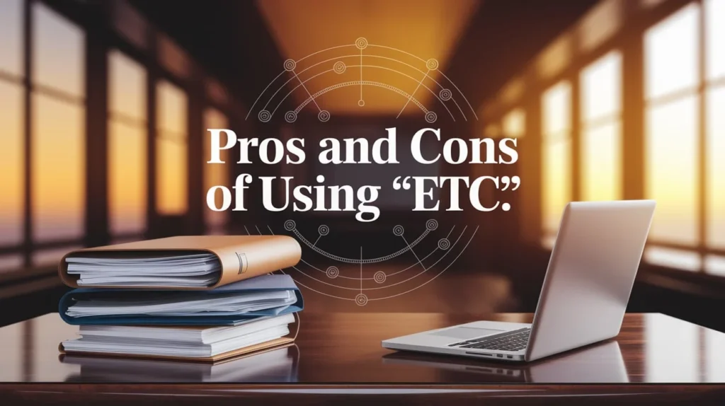 Pros and Cons of Using “Etc.”