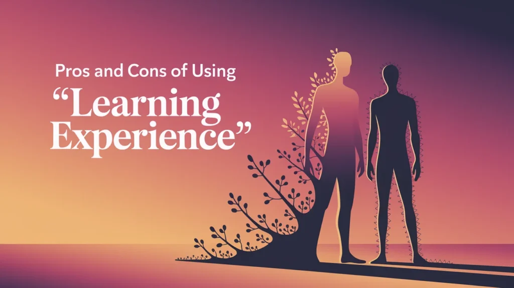Pros and Cons of Using “Learning Experience”