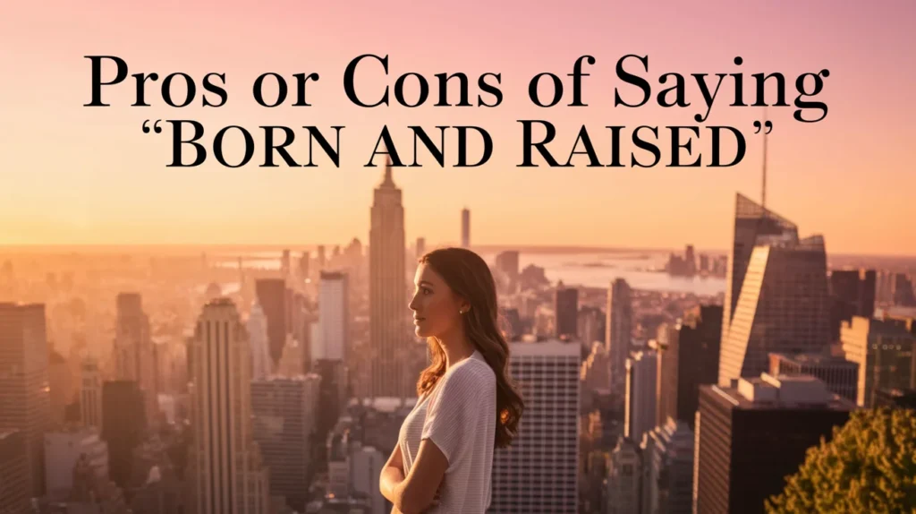 Pros or Cons of Saying “Born and Raised”
