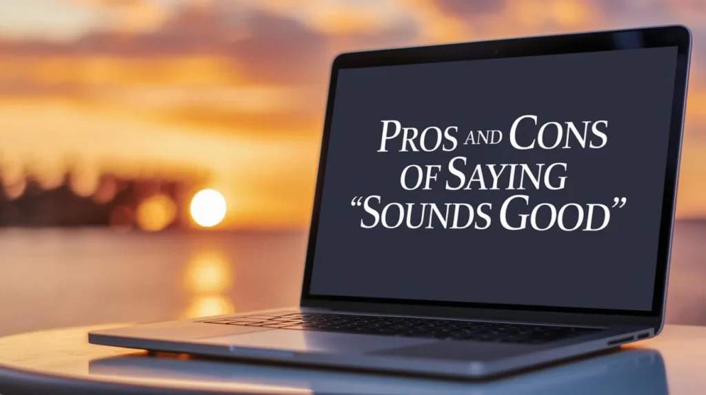Pros and Cons of Saying “Sounds Good”