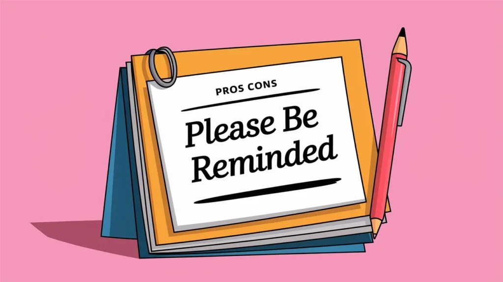 Pros and Cons of Using “Please Be Reminded”