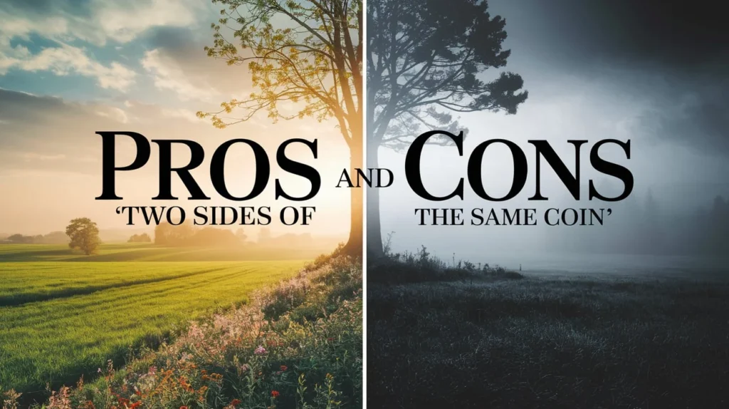 Pros and Cons ‘Two Sides of the Same Coin’