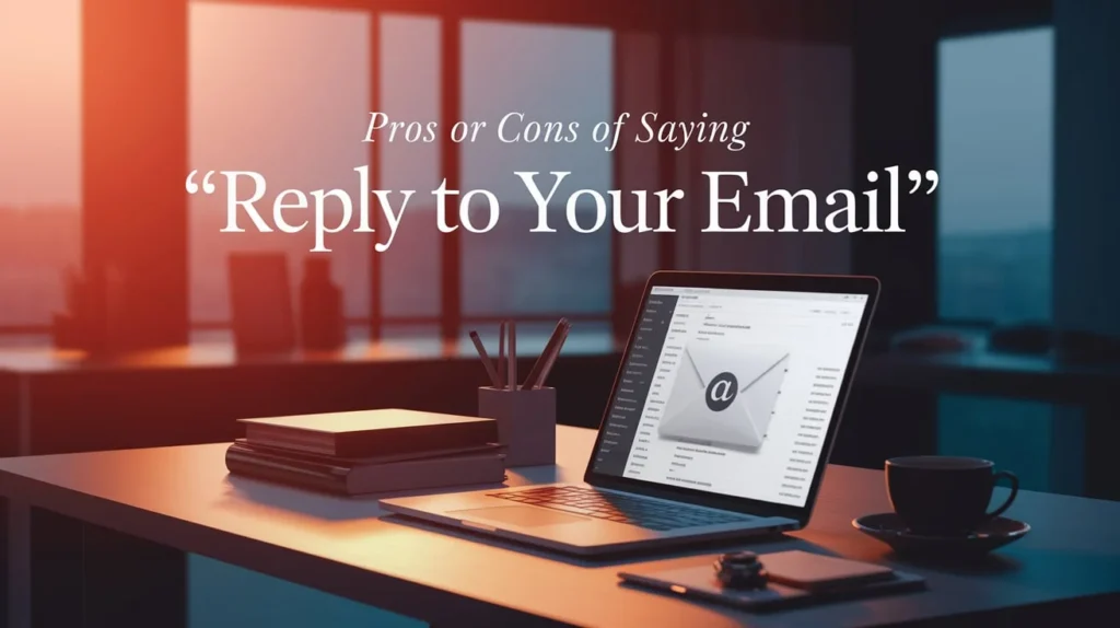Pros or Cons of Saying 'Reply to Your Email'