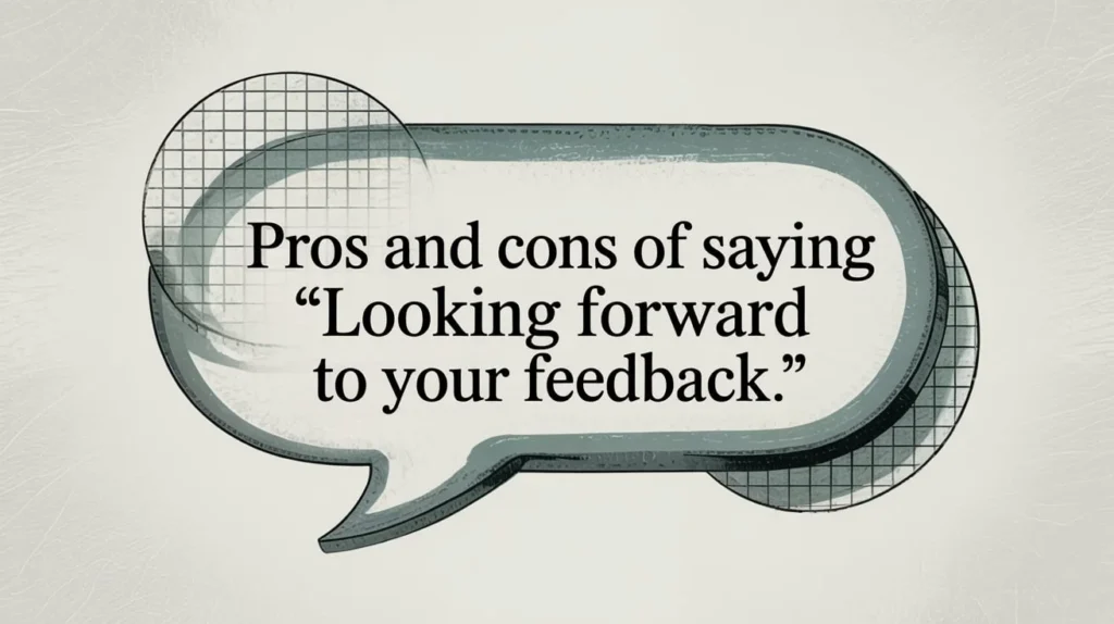 Pros and Cons of Saying "Looking Forward to Your Feedback"